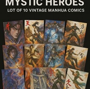 "Mystic Heroes  Lot of 10 Vintage Manhua Comics Rare Asian Collectibles Lot 17